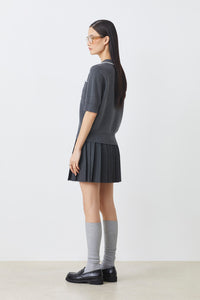 Suncoo Polka Knit Top - Carbone