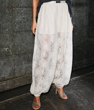 HAUTE L’AMITIÉ Bella Lace Harem Pant - Off-White