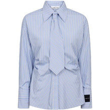 HAUTE L’AMITIÉ Emma Tie Stripe Shirt - Pale Blue
