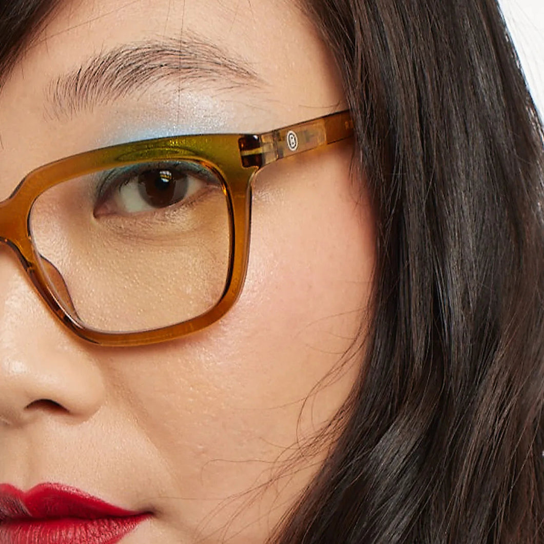 Barner Holly Glossy Glasses - Ecru Olive