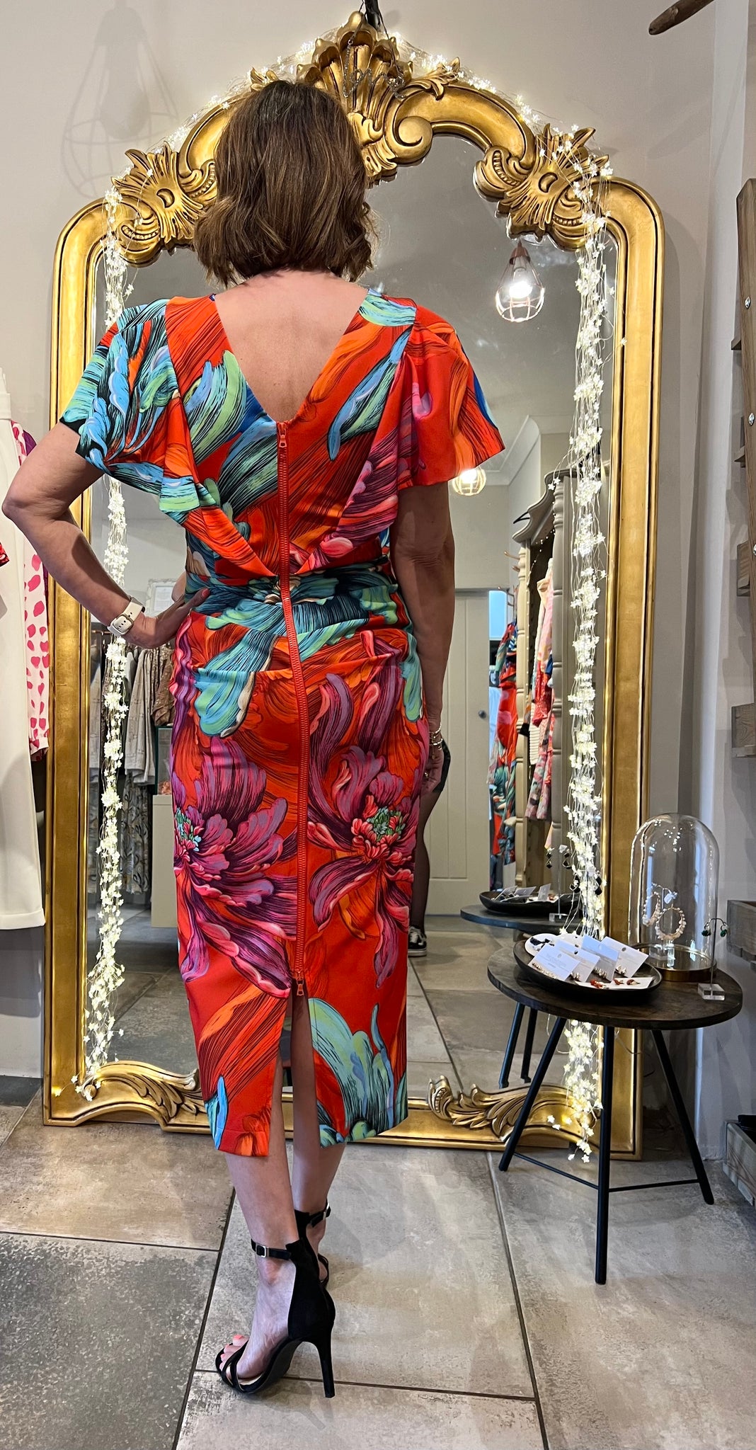 tiger lily dresses online Kevan Jon Karolina Frill Knee