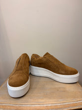 Donna Lei Sibley Suede Platform Trainer - Tan