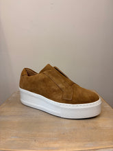Donna Lei Sibley Suede Platform Trainer - Tan
