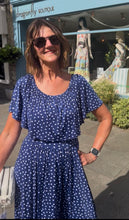 Onjenu Misty Dress - Navy Polka Dot