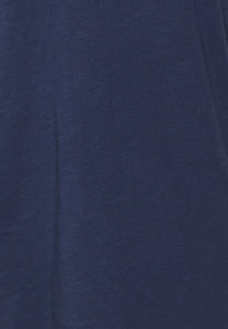 Mos Mosh Arden V Neck Tee - Navy