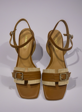Donna Lei Jo Nappa Cuouo Sandal - Tan