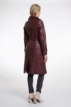 Rino & Pelle Irene Double Breasted Leather Trenchcoat - Chocolate bean