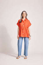 Eb&Ive Miramar Tie Shirt - Coral