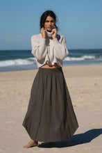 Lilly Pilly Hannah Linen Skirt - Khaki