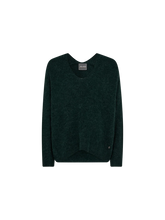 Mos Mosh Thora V Neck Jumper - Dark Pine