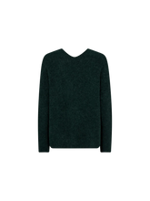 Mos Mosh Thora V Neck Jumper - Dark Pine