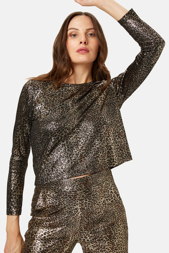 Traffic People Parallel Lines Top - Leopard
