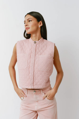 Seventy + Mochi Pablo Vest - Peony Pink