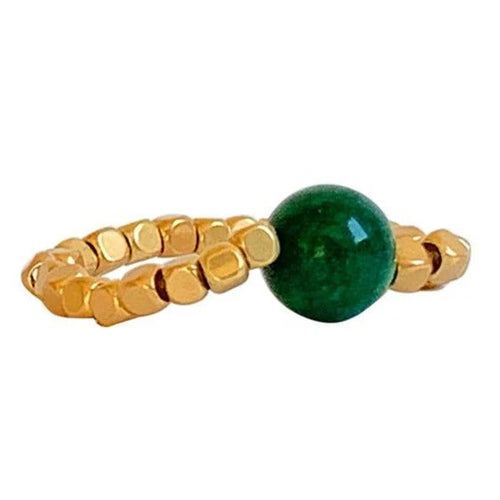 Ibu Jewels Peggy Ring - Green Jade