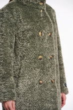 Rino & Pelle Ena Teddy Coat - Green Ash