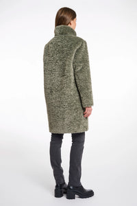 Rino & Pelle Ena Teddy Coat - Green Ash