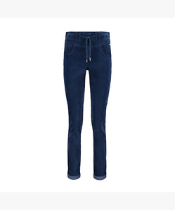 Red Button Tessy Velvet Pants - Jeans Blue