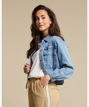 Red Button Juno Jacket - Denim