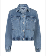 Red Button Juno Jacket - Denim