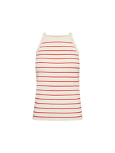 Mos Mosh Imanja Caliz Stripe Knit Top - Spicy Orange