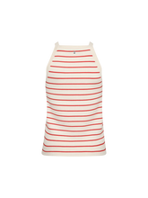 Mos Mosh Imanja Caliz Stripe Knit Top - Spicy Orange
