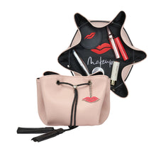 Donna May London Mini Makeup Bag Faux Leather Blush Pink