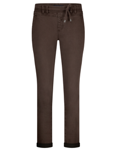 Red Button Tessy Slubtwill Pant - Brown