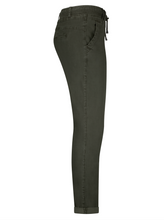 Red Button Tessy Slubtwill - Dark Green