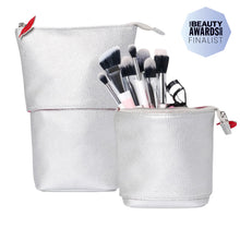 Donna May London Stand & Store Makeup Brush Can - Silver