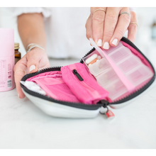 Donna May London Everyday Pill Pal - Silver Faux Leather