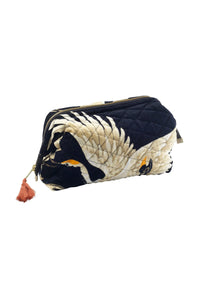 One Hundred Stars Velvet Pouch - Black Stork