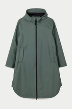 Tanta Ice Long Raincoat - Balsam Green