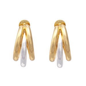 Talis Chains Claw earrings Duo - Silver/Gold