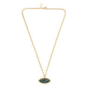 Talis Chains Autumn Jasper Pendant Necklace - Green