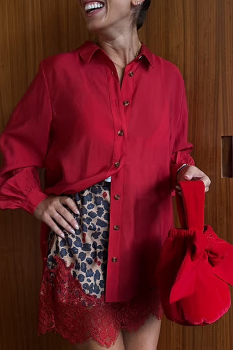 Never Fully Dressed Miley Shirt - Cherry Red