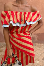 Never Fully Dressed Scarf - Tomato Stripe