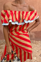 Never Fully Dressed Scarf - Tomato Stripe