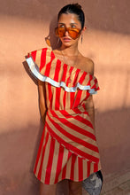 Never Fully Dressed Scarf - Tomato Stripe