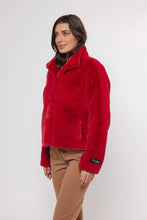 Rino & Pelle Vie Faux Fur Jacket - Red Berry