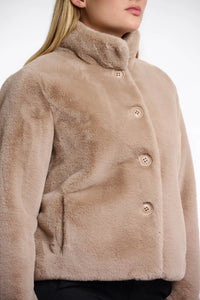 Rino & Pelle Vie Faux Fur Jacket - Oat