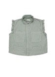 Seventy + Mochi Pablo Waistcoat - Vintage Moss Stripe