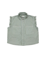 Seventy + Mochi Pablo Waistcoat - Vintage Moss Stripe