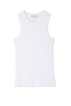 Never Fully Dressed Ribbed Tank - White
