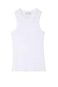 Never Fully Dressed Ribbed Tank - White
