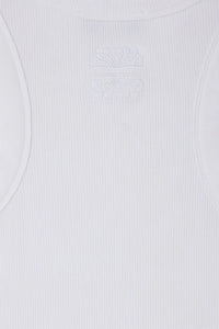 Never Fully Dressed Ribbed Tank - White
