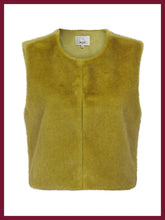 Nooki Edelweiss Faux Fur Gilet - Chartreuse