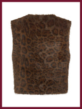 Nooki Edelweiss Faux Fur Gilet - Chocolate Leopard