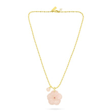 Talis Chains Flower Pendant Necklace - Rose Quartz