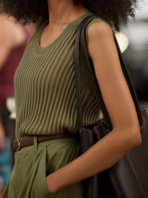 Varley Aldcroft Stitch Knit Tank - Olivine