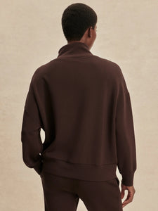Varley Hawley Half Zip Sweat - Coffee Bean